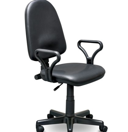 Кресло компьютерное Prestige GTPRN, кож/зам V4 в Кемерово - изображение