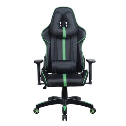 Кресло офисное Brabix GT Carbon GM-120 (две подушки, экокожа, черное/зеленое) 531929 в Кемерово - изображение