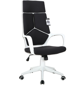 Кресло Brabix Premium Prime EX-515 (пластик белый, ткань, черное) 531812 в Кемерово