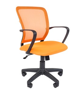 Офисное кресло CHAIRMAN 698 black TW, ткань, цвет оранжевый в Кемерово