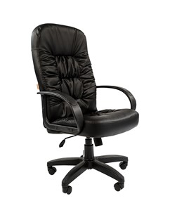 Кресло офисное CHAIRMAN 416, экокожа, цвет черный в Кемерово
