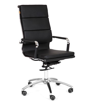 Кресло компьютерное CHAIRMAN 750 экокожа черная в Кемерово - изображение