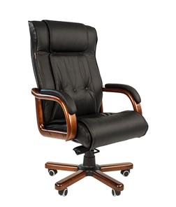 Компьютерное кресло CHAIRMAN 653 кожа черная в Кемерово - предосмотр