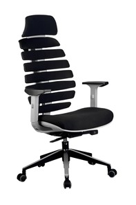 Компьютерное кресло Riva Chair SHARK (Черный/серый) в Кемерово