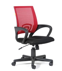 Офисное кресло CHAIRMAN 696 black Сетчатый акрил DW69 красный в Кемерово - предосмотр