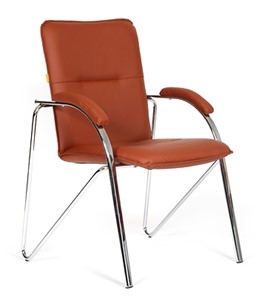 Кресло компьютерное CHAIRMAN 850 Экокожа Terra 111 коричневая в Кемерово - предосмотр
