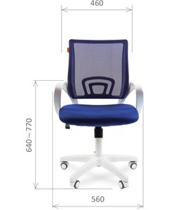Офисное кресло CHAIRMAN 696 white, ткань, цвет синий в Кемерово - предосмотр 1