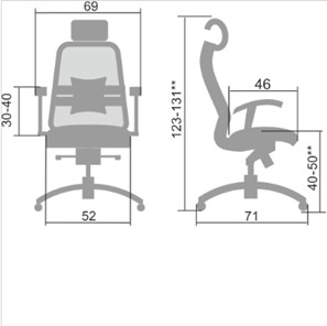Офисное кресло Samurai S-3.04, черный в Кемерово - предосмотр 4