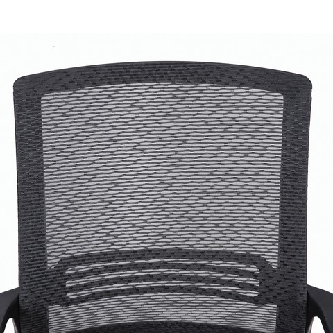 Кресло Brabix Daily MG-317 (с подлокотниками, хром, черное) 531833 в Кемерово - изображение 4