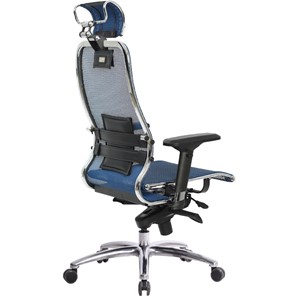 Кресло компьютерное Samurai S-3.04, синий в Кемерово - предосмотр 3