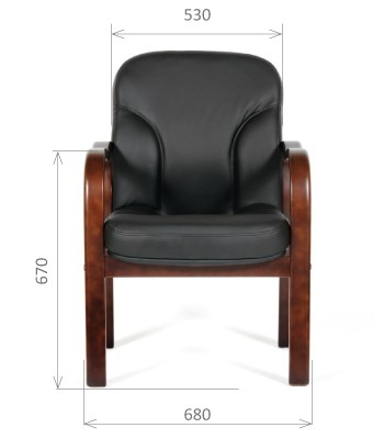 Офисное кресло CHAIRMAN 658 Натуральная кожа черный в Кемерово - изображение 1