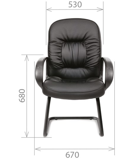 Офисное кресло CHAIRMAN 416V экокожа черная в Кемерово - изображение 1