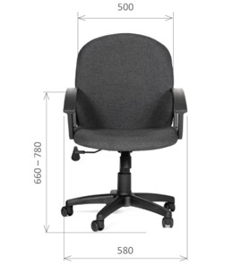 Офисное кресло CHAIRMAN 681 Ткань C-3 черное в Кемерово - предосмотр 1