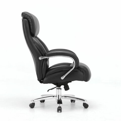 Офисное кресло Brabix Premium Pride HD-100 (натуральная кожа, черное) 531940 в Кемерово - изображение 1