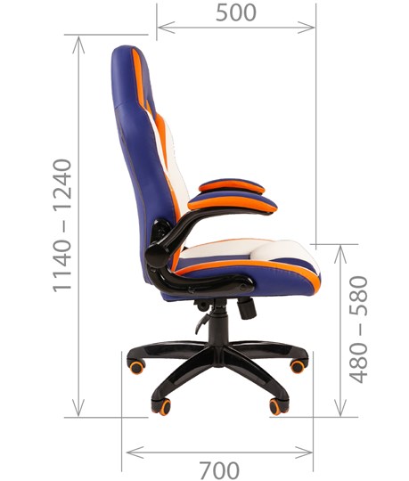 Компьютерное кресло CHAIRMAN GAME 15, MIXCOLOR в Кемерово - изображение 5