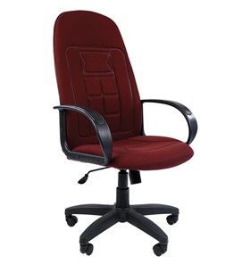 Компьютерное кресло CHAIRMAN 727 ткань ст., цвет бордо в Кемерово - предосмотр
