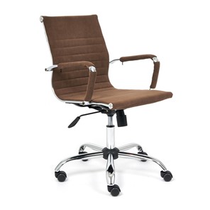 Компьютерное кресло URBAN-LOW флок, коричневый, арт.14446 в Кемерово