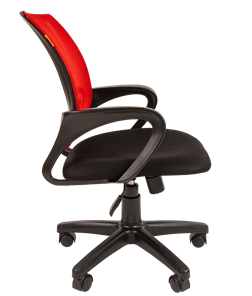 Офисное кресло CHAIRMAN 696 black Сетчатый акрил DW69 красный в Кемерово - предосмотр 1