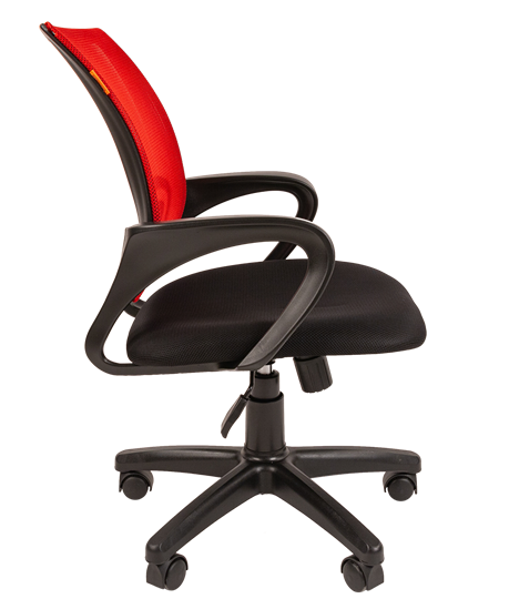 Офисное кресло CHAIRMAN 696 black Сетчатый акрил DW69 красный в Кемерово - изображение 1