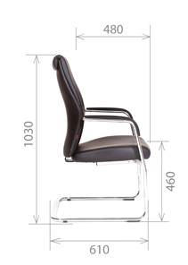 Офисное кресло CHAIRMAN Vista V Экокожа премиум коричневая (vista) в Кемерово - предосмотр 2