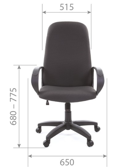 Офисное кресло CHAIRMAN 279 JP15-1 черно-серый в Кемерово - изображение 4