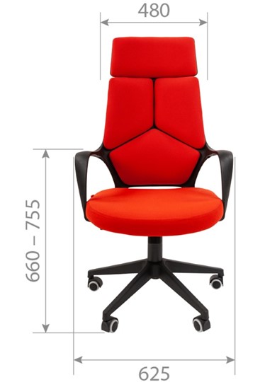 Кресло офисное CHAIRMAN 525, серое в Кемерово - изображение 1