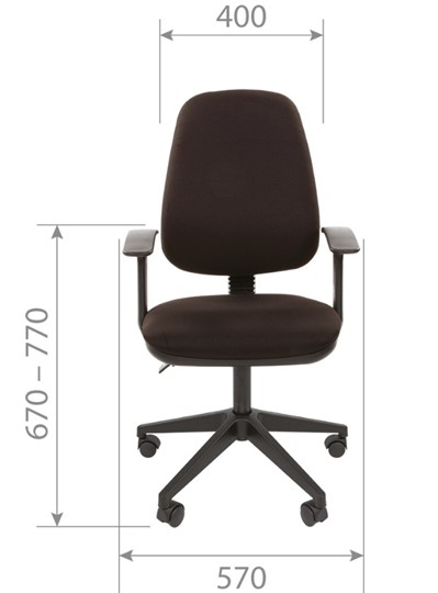 Офисное кресло CHAIRMAN 661 Ткань стандарт 15-13 серая в Кемерово - изображение 3