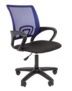 Кресло офисное CHAIRMAN 696 black LT, синий в Кемерово