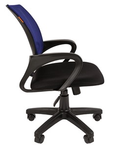 Кресло офисное CHAIRMAN 696 black Сетчатый акрил DW61 синий в Кемерово - предосмотр 2