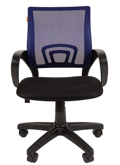 Кресло офисное CHAIRMAN 696 black Сетчатый акрил DW61 синий в Кемерово - изображение 1