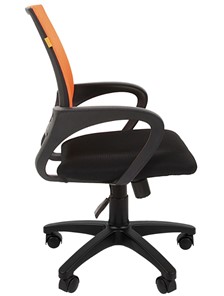 Кресло офисное CHAIRMAN 696 black Сетчатый акрил DW66 оранжевый в Кемерово - предосмотр 5