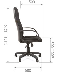 Офисное кресло CHAIRMAN 727 TW 11, цвет черный в Кемерово - предосмотр 5