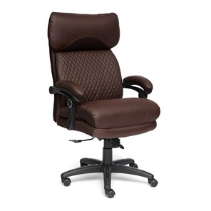 Офисное кресло CHIEF кож/зам/ткань, коричневый/коричневый стеганный, 36-36/36-36 стеганный/24 арт.13111 в Кемерово