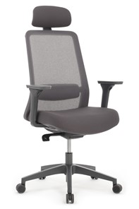 Компьютерное кресло Design WORK W-218C, Серый пластик/Серая сетка в Кемерово