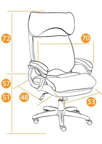 Кресло DUKE флок/ткань, серый/серый, 29/TW-12 арт.14039 в Кемерово - предосмотр 27