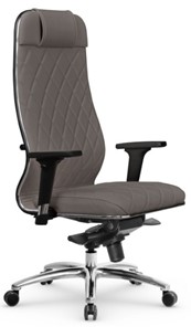 Кресло офисное Мetta L 1m 40M/2D Infinity Easy Clean (MPES) мультиблок, нижняя часть 17838 серый в Новокузнецке