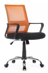 Кресло компьютерное Riva RCH 1029MB, черный/оранжевый в Кемерово