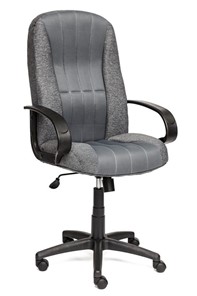 Офисное кресло СН833 ткань/сетка, серая/серая, арт.10327 в Кемерово