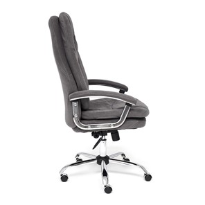 Компьютерное кресло SOFTY LUX флок, серый, арт.13591 в Кемерово - предосмотр 2