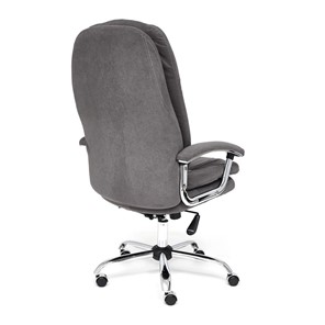 Компьютерное кресло SOFTY LUX флок, серый, арт.13591 в Кемерово - предосмотр 3