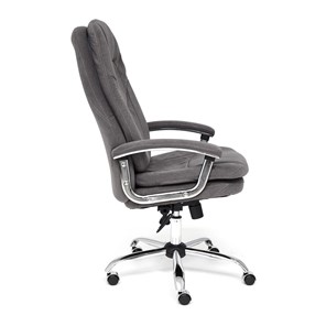 Компьютерное кресло SOFTY LUX флок, серый, арт.13591 в Кемерово - предосмотр 5