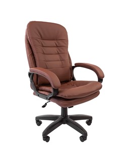 Офисное кресло CHAIRMAN 795 LT, экокожа, цвет коричневый в Кемерово