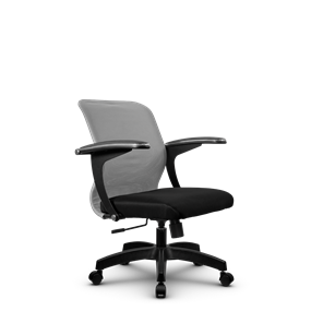 Кресло компьютерное SU-M-4/подл.160/осн.001, Светло-серый/Черный в Кемерово