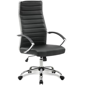 Компьютерное кресло Brabix Style EX-528 (экокожа, хром, черное) 531947 в Кемерово