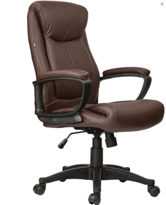Кресло офисное BRABIX "Enter EX-511", экокожа, коричневое, 531163 в Кемерово