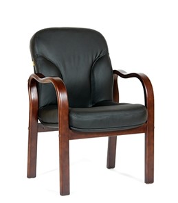Офисное кресло CHAIRMAN 658 Натуральная кожа черный в Кемерово - предосмотр