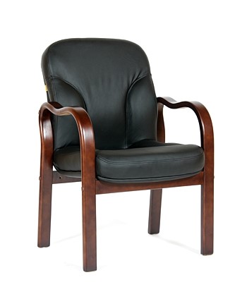 Офисное кресло CHAIRMAN 658 Натуральная кожа черный в Кемерово - изображение