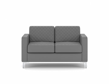 Прямой диван Актив двухместный, серый в Кемерово - предосмотр