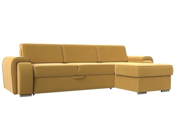 Угловой диван Лига-025, Желтый (Микровельвет) в Кемерово