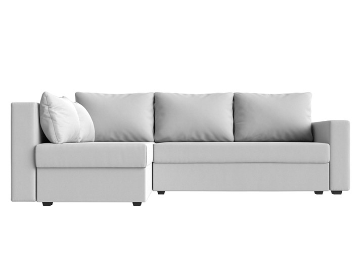 Угловой раскладной диван Мансберг, Белый (Экокожа) в Кемерово - изображение 8